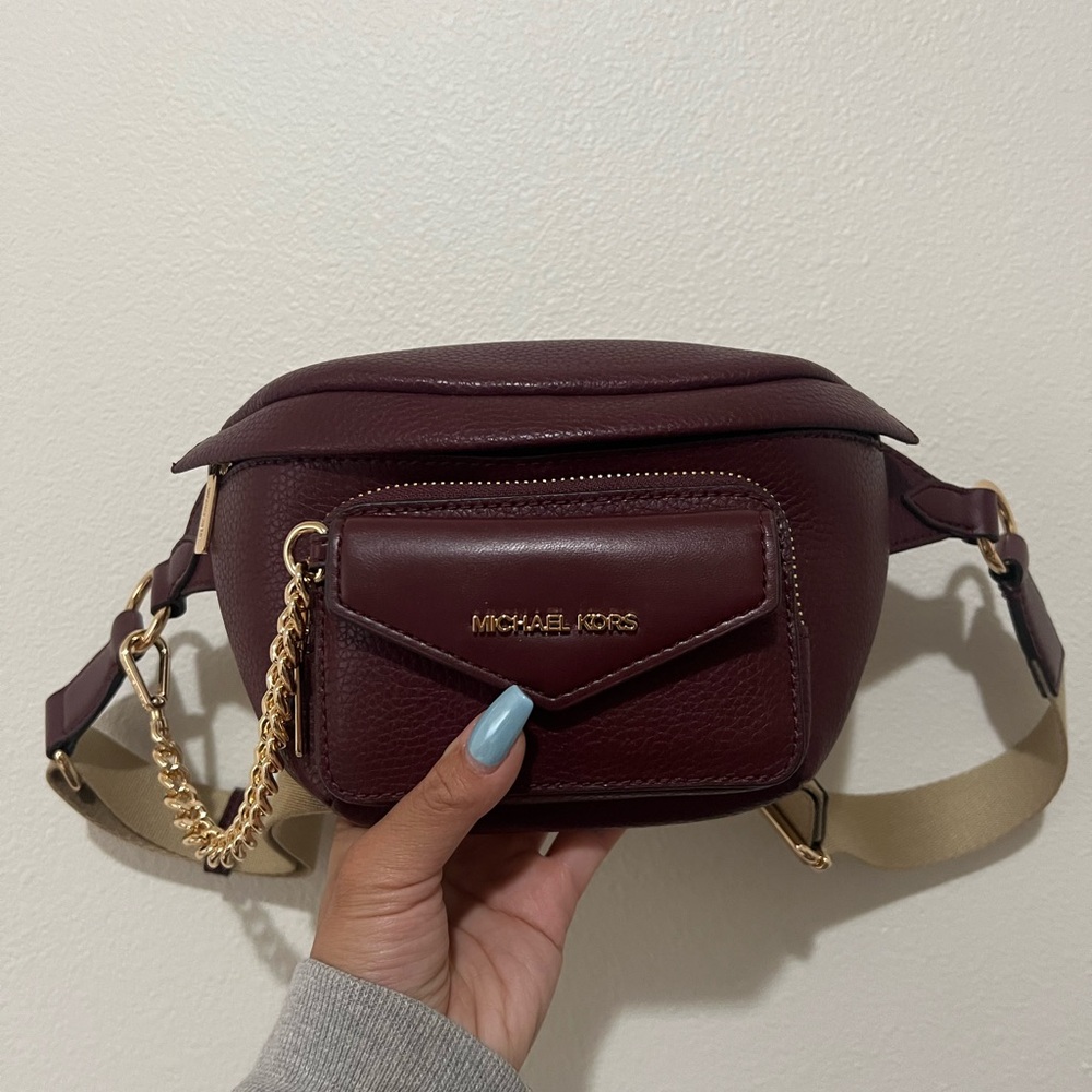 Michael Kors Belt Bum Bag with Detachable Cardholder on Chain